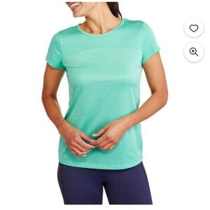 ATHLETIC WORKS, cut out back t-shirt, green, nwt S